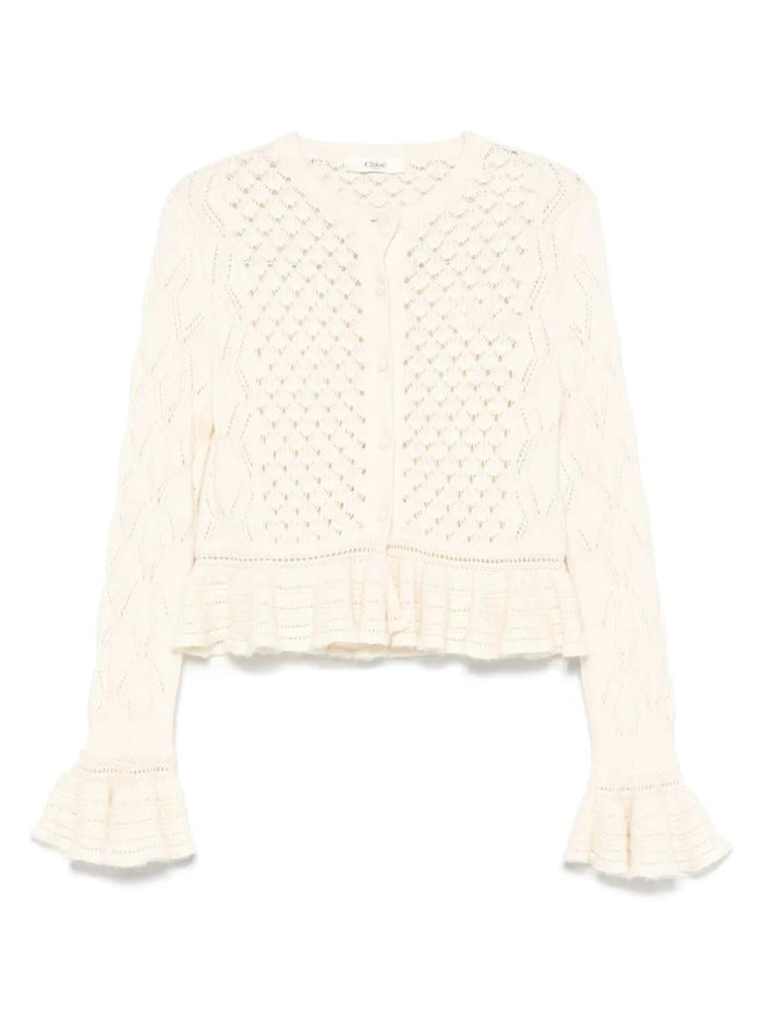 Chloé Pointelle Cardigan