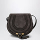 Chloé Saddle Marcie Bag In Kohl Brown Suede