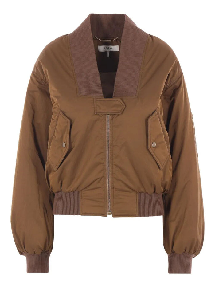 Chloé Nylon Bomber Jacket