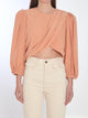 Chloé Salmon Crepe Top