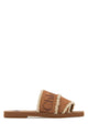 Chloé Caramel Suede Woody Slippers