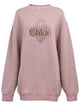 Chloé Chloé Pink Chiné Fleece Oversized Sweatshirt