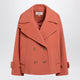 Chloé Cedar Pink Double-Breasted Short Wool Coat