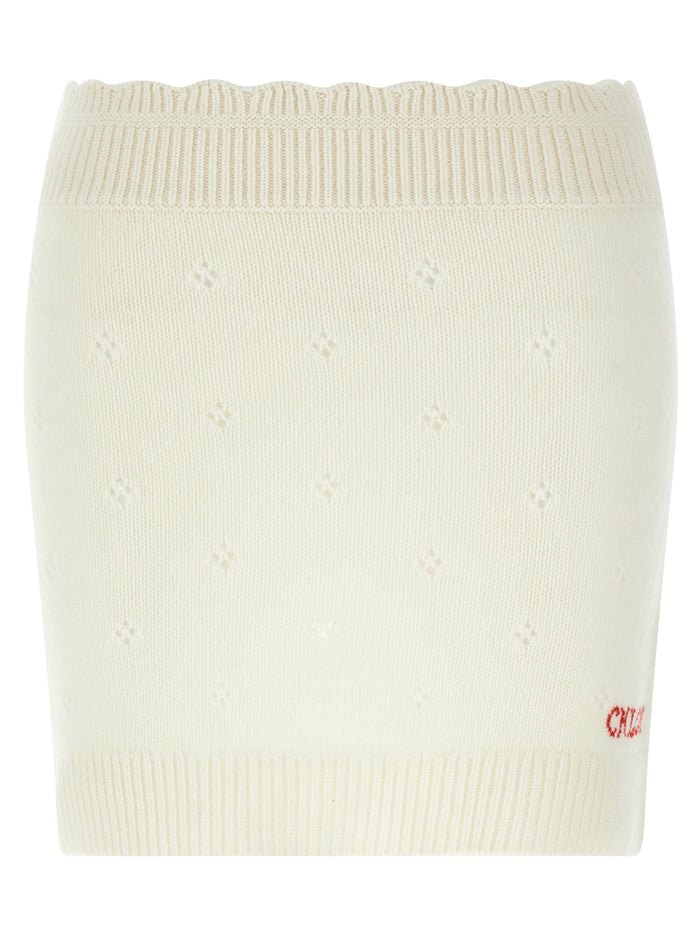 Chloé Jacquard Logo Skirt