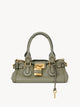 Chloé Army Green Leather Paddington Shoulder Bag