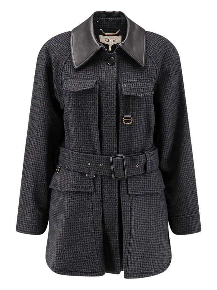 Chloé Embroidered Wool Coat