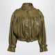 Chloé Eucalyptus Cropped Jacket With Leather Belt