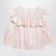 Chloé Pink Cotton Ruffle Blouse
