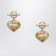Chloé Gold/Ivory Heart Earrings