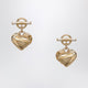 Chloé Gold/Ivory Heart Earrings