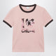 Chloé Pink Cotton T-Shirt With Logo Print