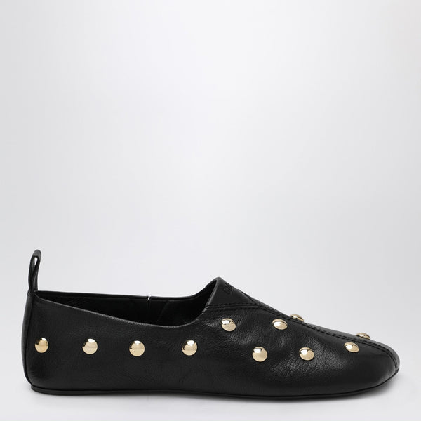 Chloé Black Rita Ballerinas In Studded Leather