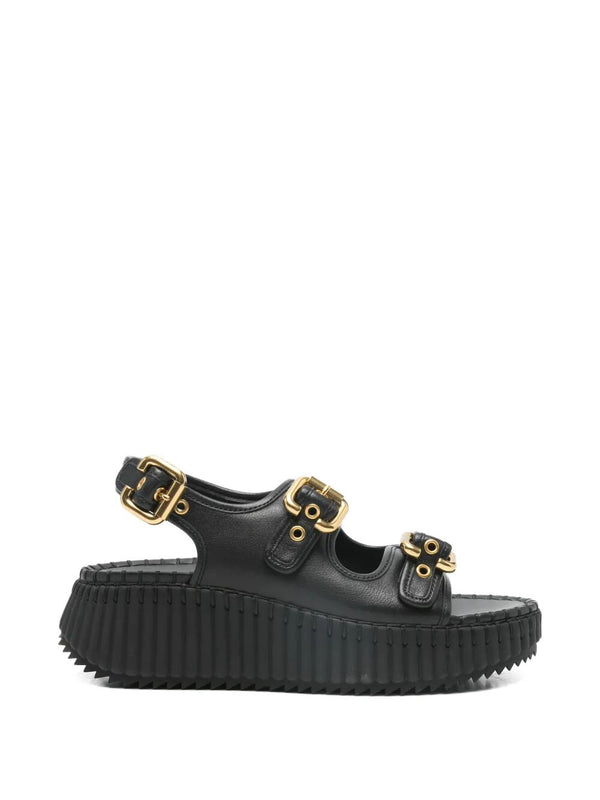 Chloé Nama Wedge Sandals