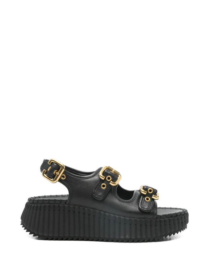 Chloé Nama Wedge Sandals