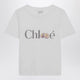 Chloé White T-Shirt With Logo Print