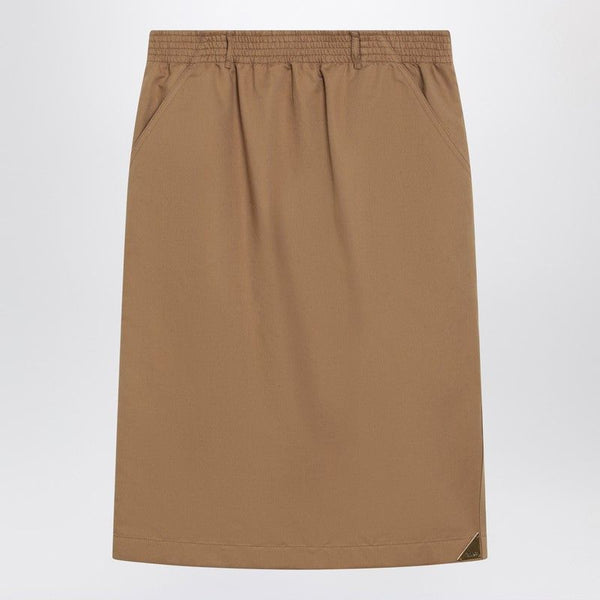 Chloé Beige Midi Pencil Skirt