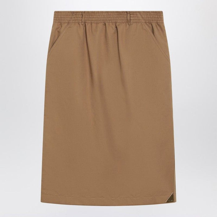 Chloé Beige Midi Pencil Skirt