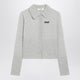 Chloé Light Grey Wool Cardigan With Logo