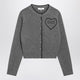 Chloé Fitted Cardigan With Logo In Wool And Cashmere Knit