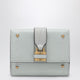 Chloé Paddington Mini Trifold Wallet In Aqua Blue Leather