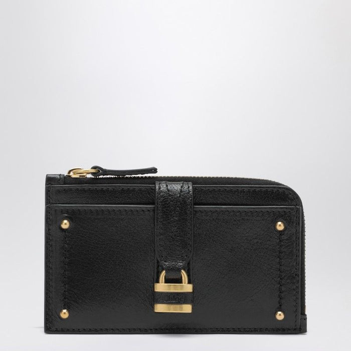 Chloé Black Paddington Card Holder Coin Purse Zip