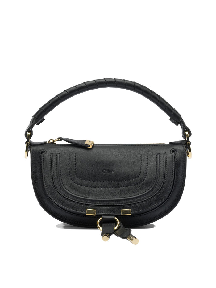 Chloé Marcie Black Leather Shoulder Bag