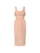 Chloé Robe Ruffled Ruched Midi Dress