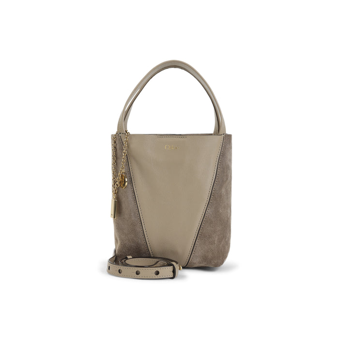 Chloé Boyish Brown Buffalo Leather Spin Bag
