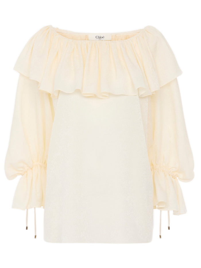 Chloé Cream Silk Blouse
