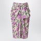 Chloé Midi Silk Skirt With Multicolour Floral Print