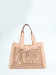 Chloé Eastwest Summer Banana Tote Bag Summery Beige In Raffia