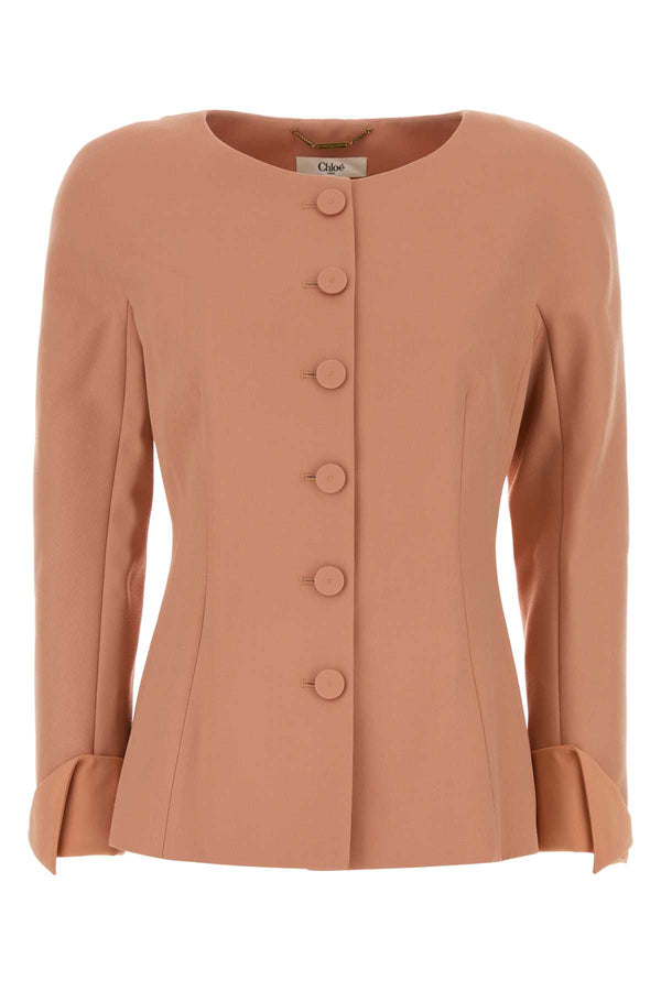 Chloé Antiqued Pink Wool Blazer