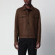 Harris Wharf London Brown Wool Overshirt Jacket