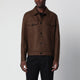 Harris Wharf London Brown Wool Overshirt Jacket