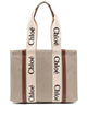 Chloé Multicolor Canvas Medium Woody Shopping Bag