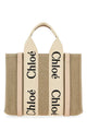 Chloé Woody Small Canvas Tote