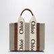 Chloé Woody Little Bag In Beige Canvas