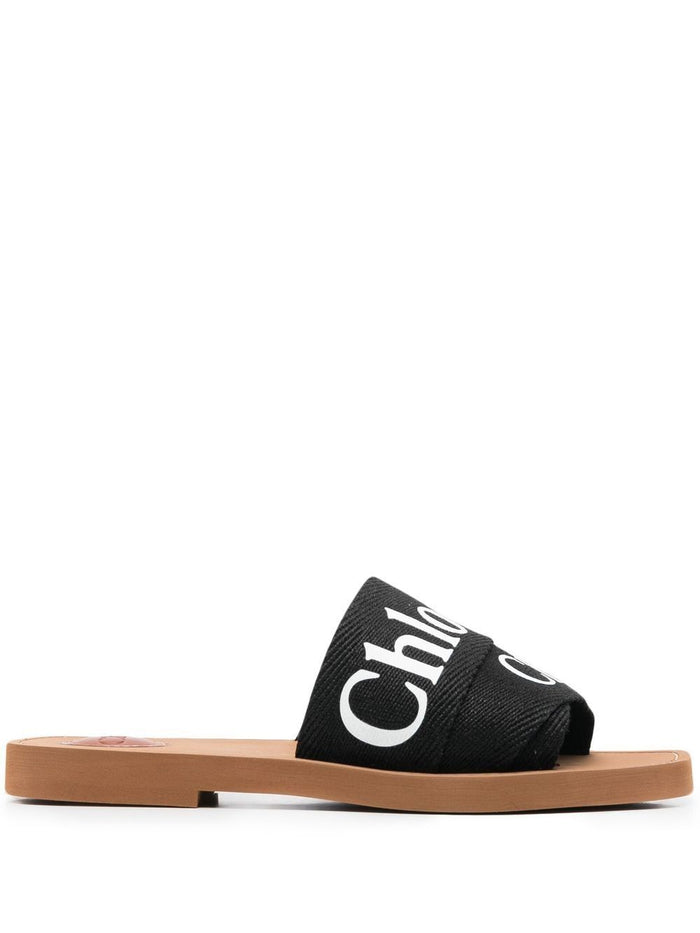 Chloé Woody Fabric Mules