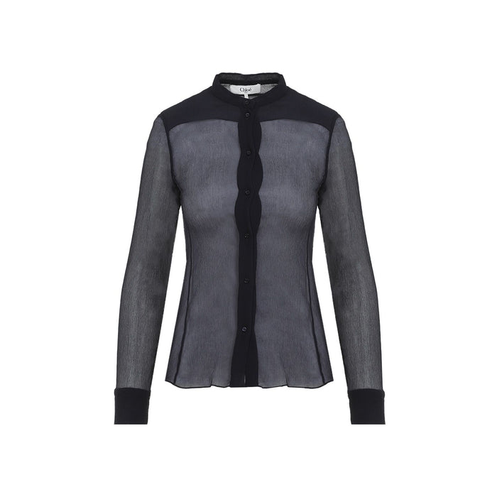 Chloé Silk Crepon Shirt