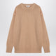 Chloé Nude Cashmere And Cotton Oversize Jumper