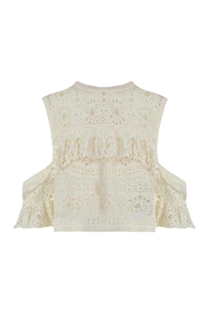 Chloé Crochet Knit Top