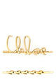 Chloé Golden Brass Hair Clip