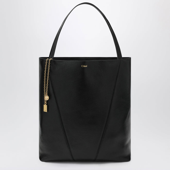 Chloé Large Black Chloé Spin Tote Bag