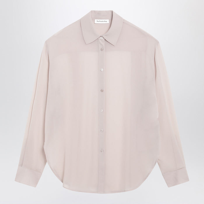 The Frankie Shop Semi-Sheer Pink Shirt