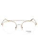 Calvin Klein Satin Light Gold Metal Optical Glasses