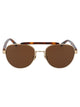 Calvin Klein Soft Tortoise Metal Sunglasses