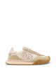Dolce & Gabbana Ivory White Low-Top Sneakers