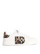Dolce & Gabbana Portofino White Leather Sneakers