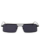 Calvin Klein Matte Black Metal Sunglasses
