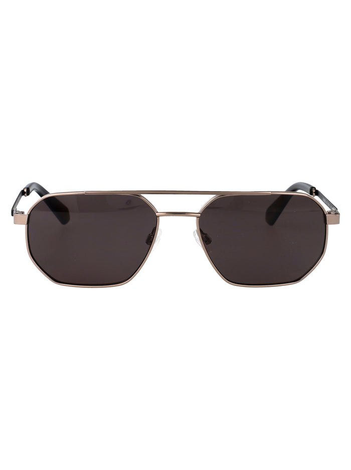 Calvin Klein Jeans Light Ruthenium Metal Sunglasses